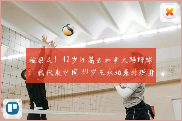 被禁足！42岁汪嵩去加拿大踢野球：我代表中国 39岁王永珀意外现身